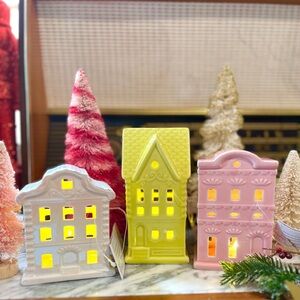 ✨NEW🏠Target Bullseye Playground 2024 Ceramic Christmas Light Up House SET❄️